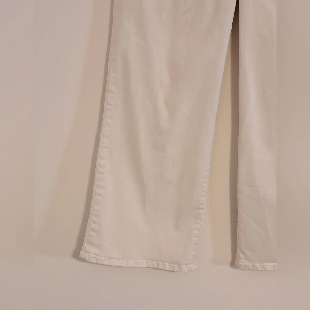 Kut from the Kloth White Slightly Cropped Wide Leg Jeans Misses Size 10 - Picture 5 of 10